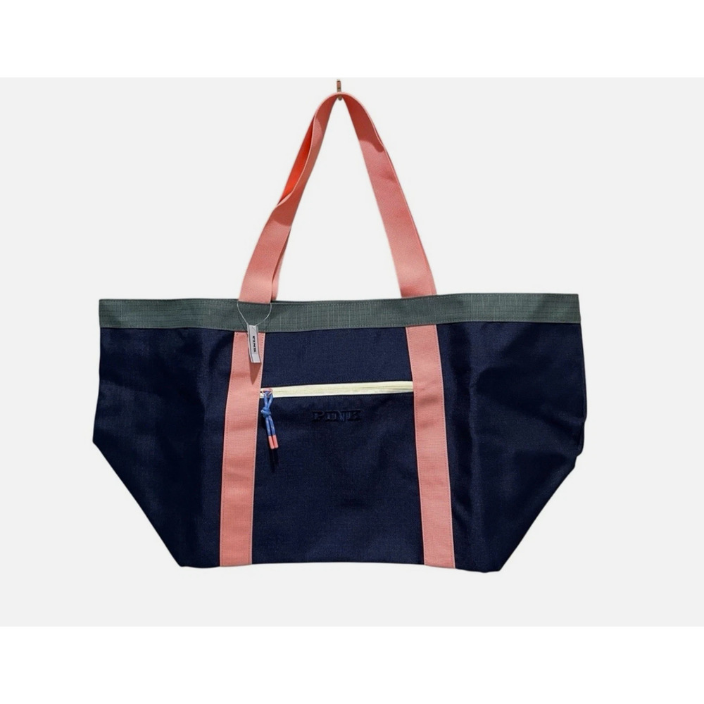 \Victoria's Secret Pink Weekender Tote Bag Blue Coral